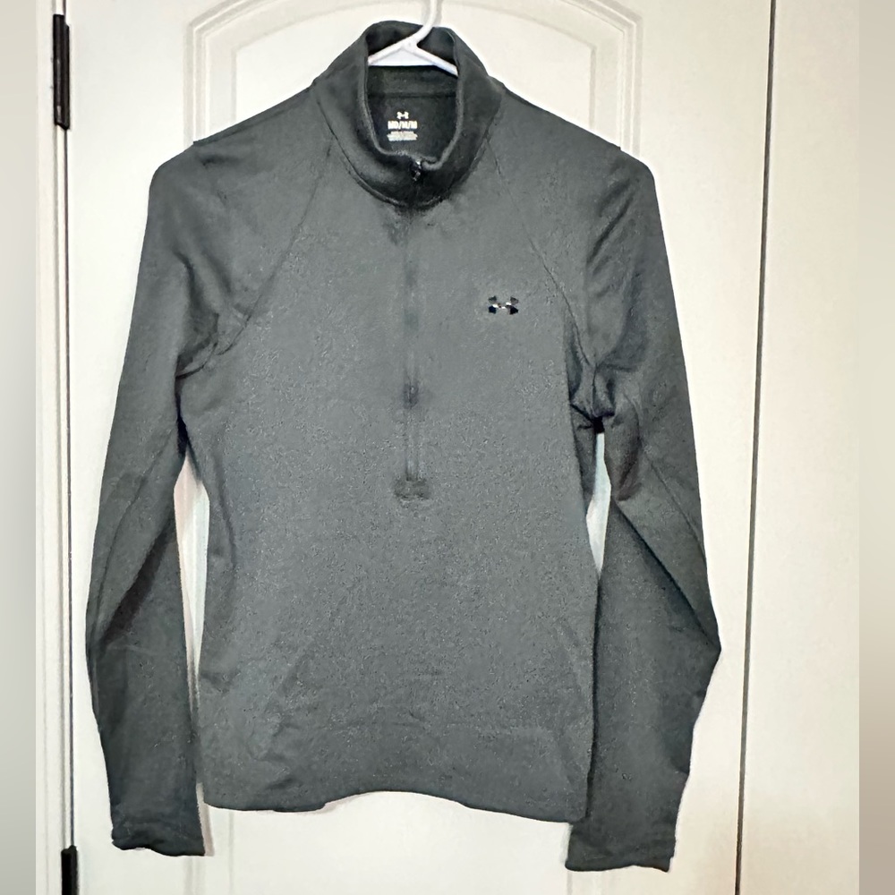 Under Armour Pullover 3/4 Zip-Up- Dark Gray